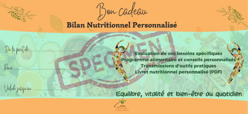 Specimen bon cadeau-Recto